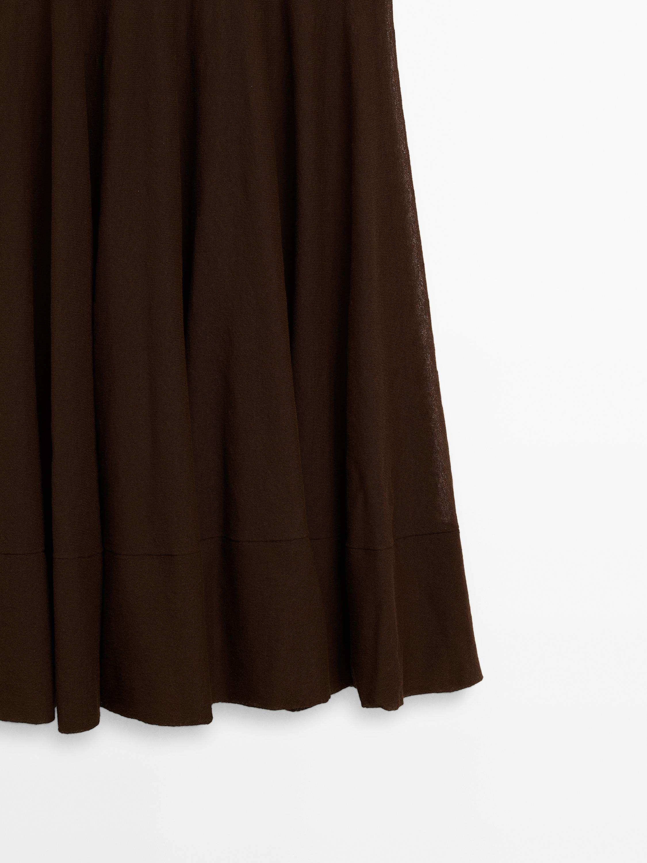 Knit cotton and silk blend dress - STUDIO